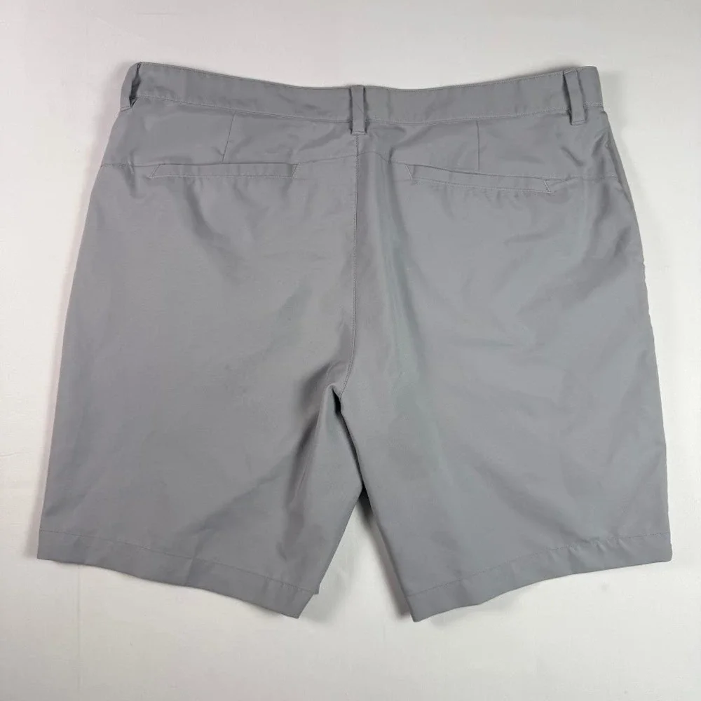 Adidas Golf Shorts Mens 36 Gray Flat Front Performance Athletic Sports Active